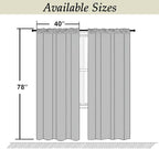 Simplebrand Ava Black Blackout Curtains - Image 9