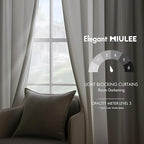 MIULEE White Velvet Curtains 84 inches - Image 5