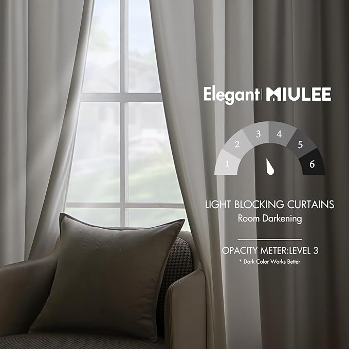 MIULEE Velvet Curtains 108 inches - Image 5