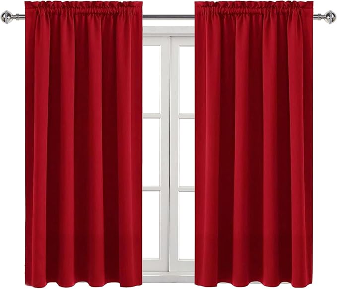 DWCN Christmas Red Blackout Curtains - Image 9