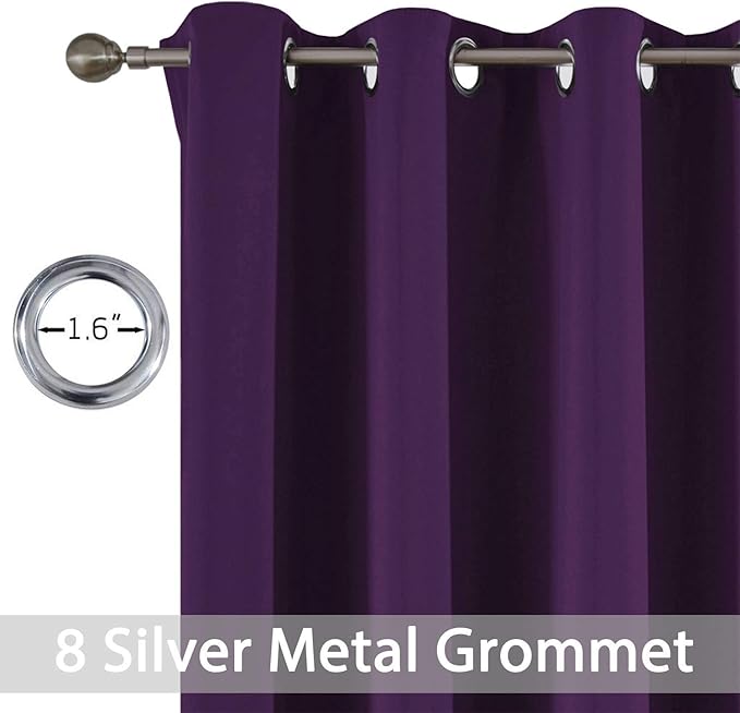 Yakamok Purple Blackout Curtains - Image 4