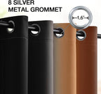 SimpleHome Ombre Room Darkening Curtains 84 inches Length - Image 3
