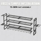 Extra Tall Power Tool Organizer Wall Mount, Drill Holder Storage Rack Shelf