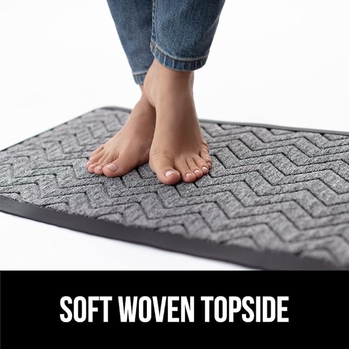 GORILLA GRIP 100% Waterproof All-Season WeatherMAX Doormat, US Designed Natural - Image 7