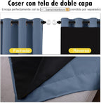 NICETOWN Noise Reducing 100% Blackout Curtains - Image 5