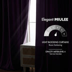 MIULEE Purple Velvet Curtains 90 inches - Image 5