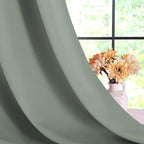 NICETOWN Bedroom Curtain Panels Blackout Draperies, 1 Pair, 34 by 60 inches - Image 6