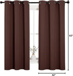 NICETOWN Nursery Essential Thermal Insulated Solid Grommet Top Blackout Curtains - Image 9