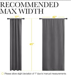 NICETOWN Grey Window Curtains for Bedroom - Image 9