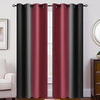 SimpleHome Ombre Room Darkening Curtains 84 inches Length by SimpleHome