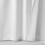 MIULEE White Curtains 24 Inch Length 2 Panels, Soft Thick Linen Textured Semi - Image 7