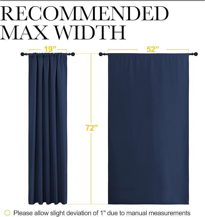 NICETOWN Window Curtains Blackout Draperies - Image 7
