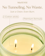 M&SENSE Eucalyptus & Mint Home Scented Candles, 11.6oz Organic Soy Wax, 70H