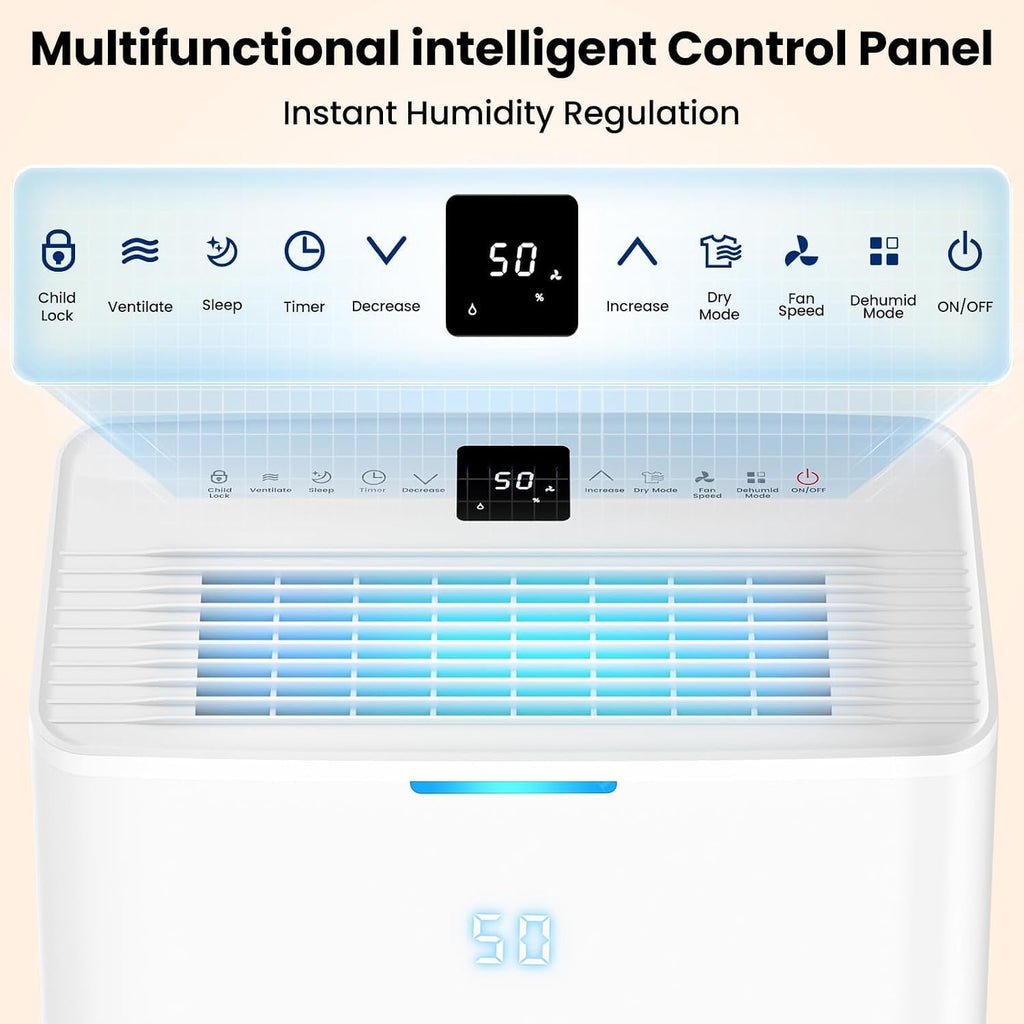 Dehumidifier for Basement 4500 Sq.Ft with Drain Hose, Energy star