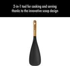 Staub Spatula Spoon with Wood Handle, Multi-Function Kitchen Spoon