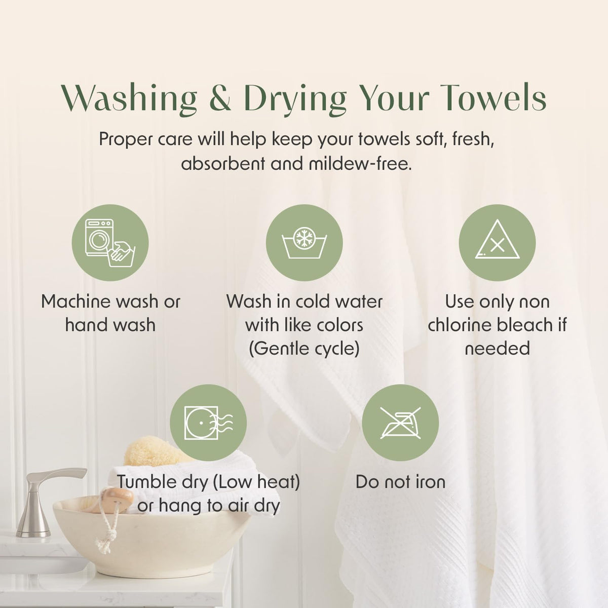 100% Cotton Bath Towel Set | 6-Piece Set | Textured | Blue