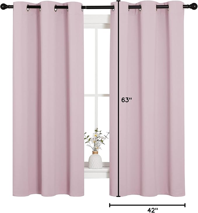 NICETOWN Nursery Essential Thermal Insulated Solid Grommet Top Blackout - Image 9