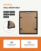 11x14 Black Picture Frames Set of 4, Gallery Wall, Poster Frame