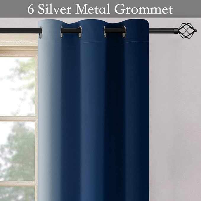 SimpleHome Ombre Room Darkening Curtains 36 inches Length - Image 4