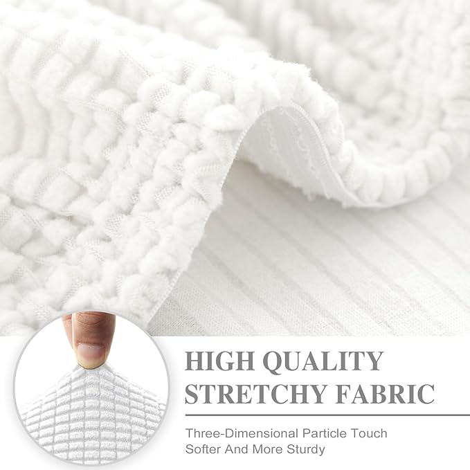 Couch Cushion Covers for Sectional Sofa L Shape Washable Separate Seat Chaise - Image 4