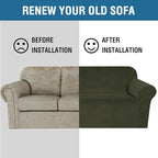 H.VERSAILTEX Stretch Velvet Sofa Covers - Image 5