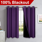 NICETOWN 100% Blackout Curtains 2 Panels - Image 2