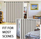H.VERSAILTEX Blackout Curtains for Sliding Glass Door Room Divider Curtains - Image 2