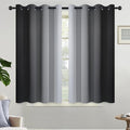 Yakamok Light Blocking Ombre Curtains, Room Darkening Grommet Window Drapes by Yakamok