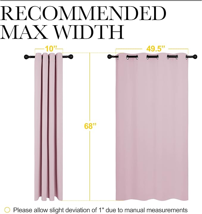 NICETOWN Blackout Curtain Panels - Image 7
