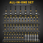 46 in 1 Magnetic Ratchet Screwdriver Set, Multi-Bit Screwdriver Kit, Nut Driver Set, Detachable Ratchet Handle with Storage Case, Repair Tool Kit for Furniture, Computer, Bicycle