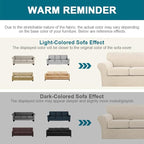 Turquoize 4 Piece Sofa Covers for 3 Cushion Couch Sofa Slipcover Soft Couch - Image 6