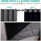 NICETOWN 100% Blackout Blinds, Laundry Room Decor Window Treatment Curtains - Image 5