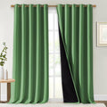 NICETOWN Total Shade Curtains and Draperies, Forest Green, Package of 2 by NICETOWN