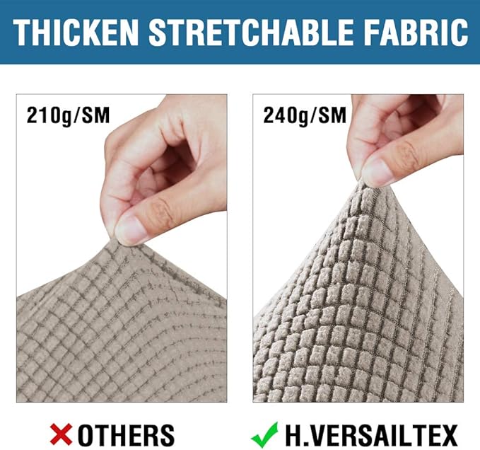 H.VERSAILTEX 3 Piece Stretch Sofa Covers - Image 3