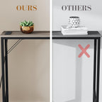31.5‘’ Console Table, Skinny Entryway Table with Fast-Charging Station, Narrow Long Sofa Table, Behind Slim Couch Table for Entrance, Hallway, Living Room Decor ST-GY80-1