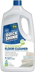 Quick Shine Multi Surface Floor Cleaner 64oz, Ready to Use-Streak Free-No Rinse, Use on Hardwood, Laminate, Luxury Vinyl Plank & Stone, Use in Spray Mops & Vac Mops, Safer Choice Cleaner