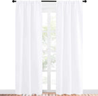 NICETOWN White Bedroom Curtain Panels - Image 2