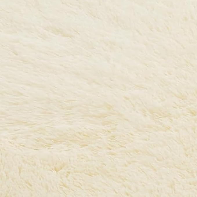 Ultra Soft Fluffy Area Rugs for Bedroom Living Room Ivory 10x14, Nursery Rug - Image 7