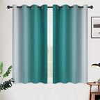 SimpleHome Ombre Room Darkening Curtains 45 inches Length - Image 2