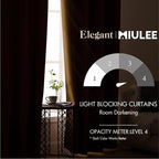 MIULEE Blackout Room Darkening Curtains Thermal Insulated Drapes Solid Window - Image 2