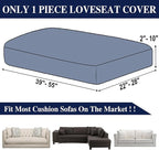 Couch Cushion Cover Loveseat Cover or 2 Seat Sofa Cover Washable Stretch - Image 6