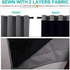 NICETOWN 100% Blackout Curtains - Image 5