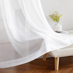 NICETOWN Voile White Sheer Curtains 84 inches Long - Image 7