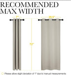 NICETOWN Blackout Curtains for Bedroom, 72 inches Long Curtains & Drapes for - Image 7