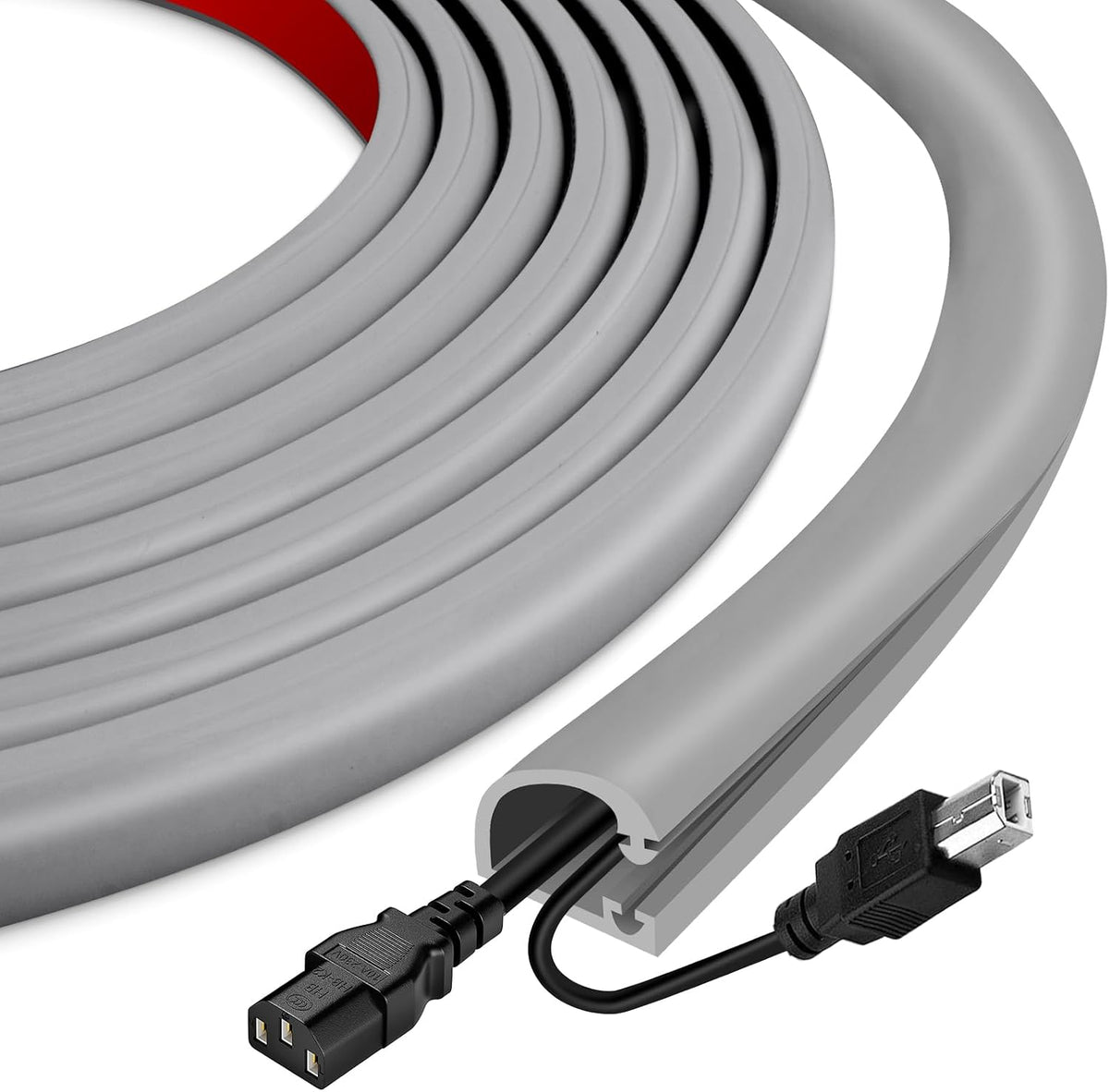 Silicone Cord Covers for Wires on Wall Cord Hider Self-Adhesive