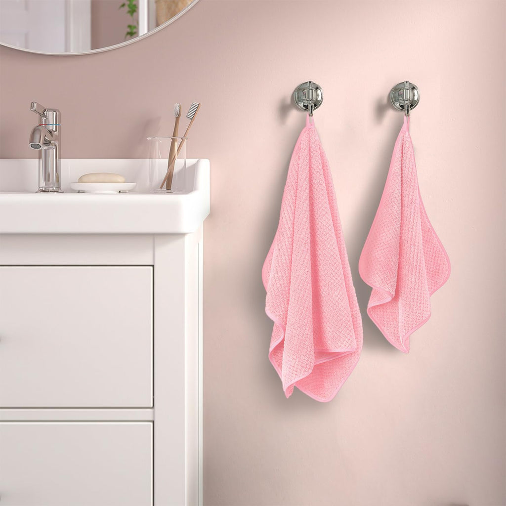 Pink Towels 4 Piece Pink Towel Set, 35x70 in Extra Large Bath Towel Hand Towels Hair Towels Washcloths - Highly Absorbent Quick Dry, Soft Towel Set for Bathroom, Pack of 4