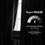 MIULEE Black Velvet Curtains 84 inches 2 Panels - Image 5