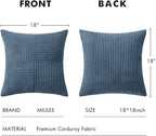 MIULEE Blue Decorative Throw Pillow Covers 18x18 Inch - Image 6
