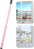 AceMining 1 Pack Sliding Door Security Bar, Patio Door Lock, 20-50 in, Pink