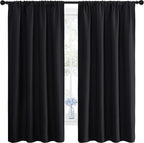 NICETOWN Black Blackout Curtain Blinds by NICETOWN